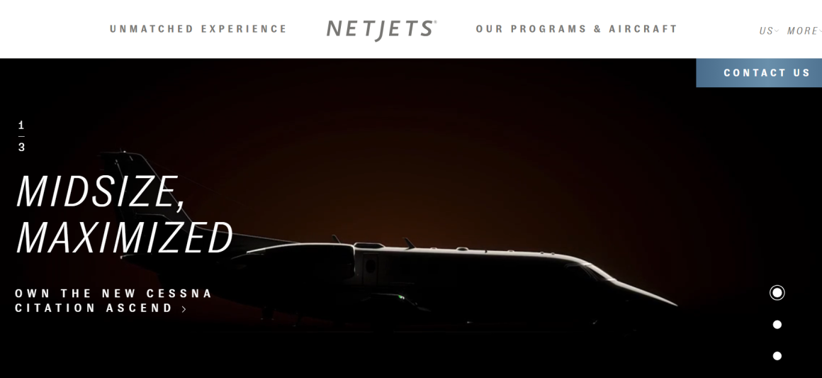 Best for frequent private flyers NetJets