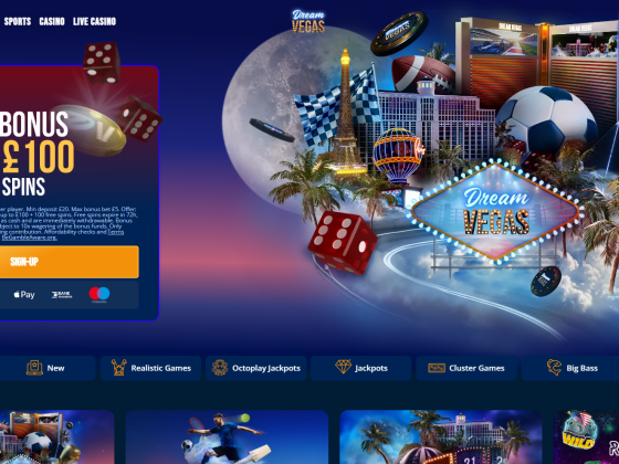 Dream Vegas Casino Promo and Free Spins UK