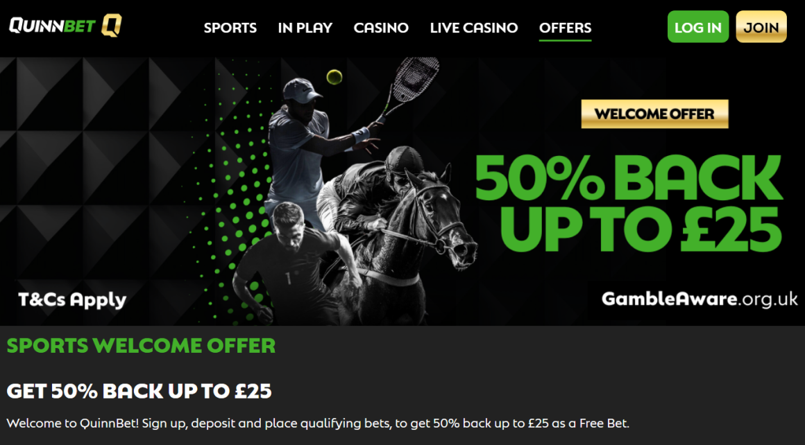 Quinnbet Free bet bonus 2026