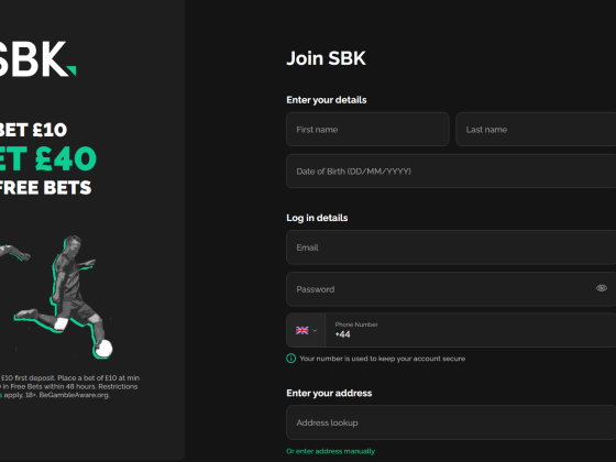 SBK free bet bonus
