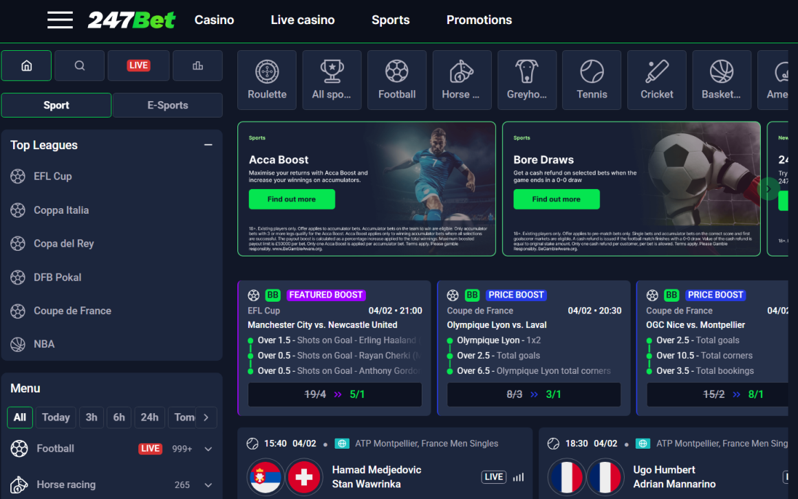 UK British Betting Sites - 247Bet