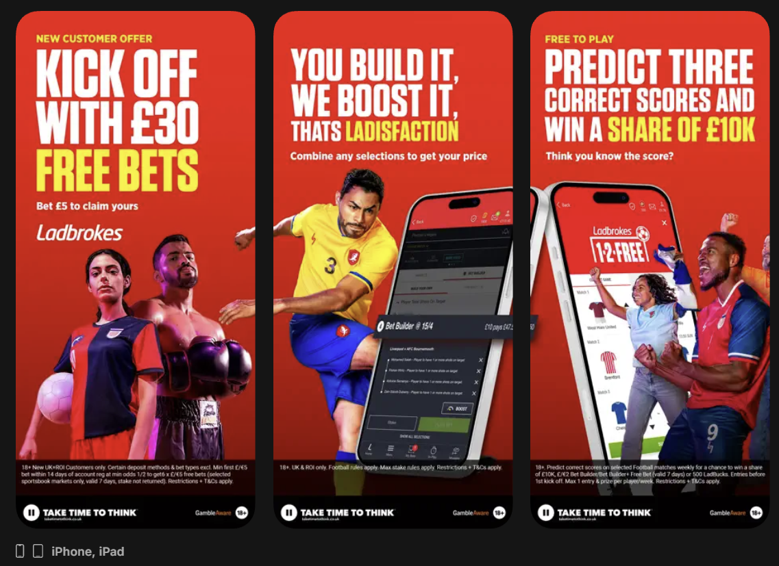 UK Mobile App for Sports Bets - Ladbrokes