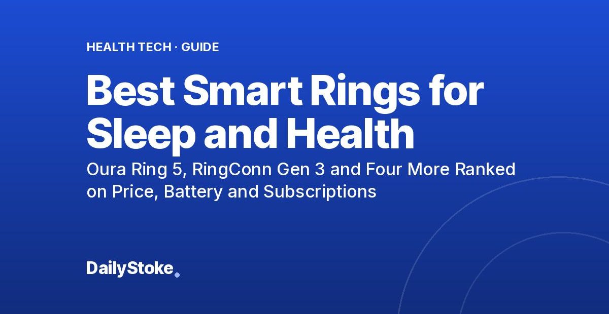 Best Smart Rings for Sleep and Health: Oura Ring 5, RingConn Gen 3 and Four More Ranked on Price, Battery and Subscriptions
