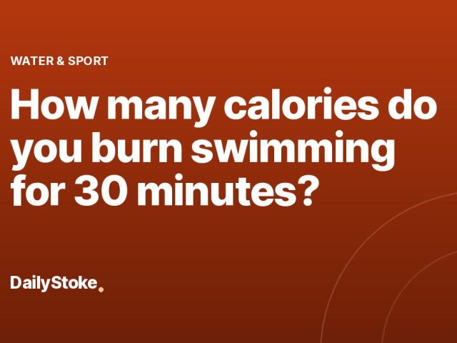 How many calories do you burn swimming for 30 minutes?