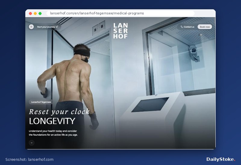 Lanserhof Tegernsee Longevity program page, lanserhof.com