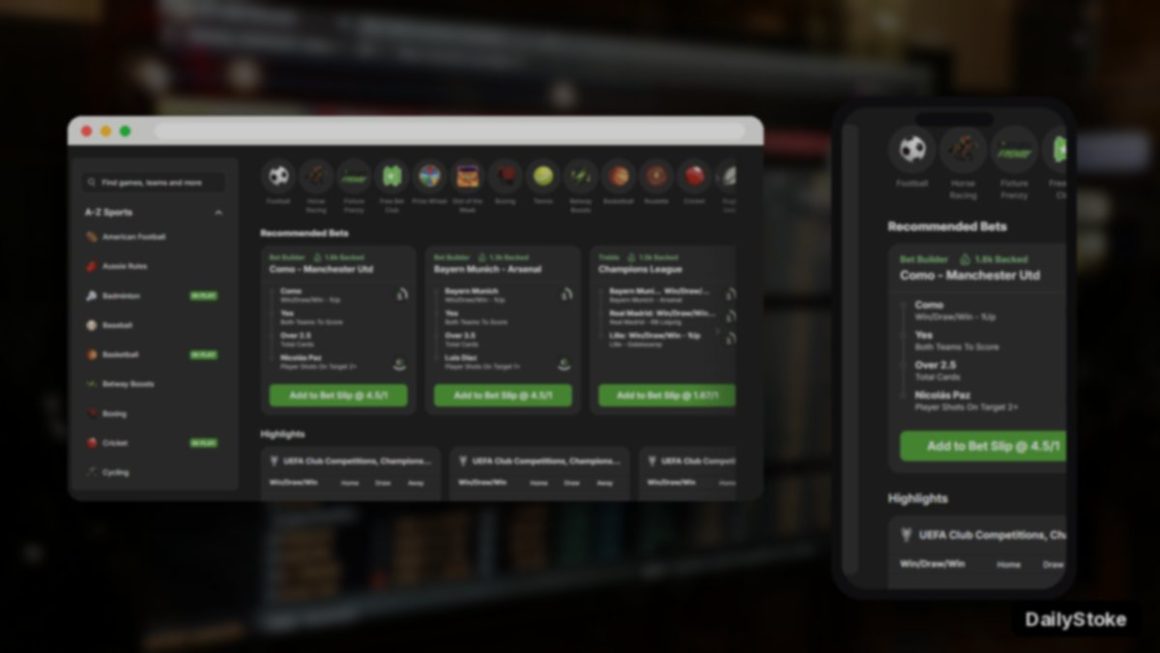 New betting sites UK sportsbook on desktop and mobile