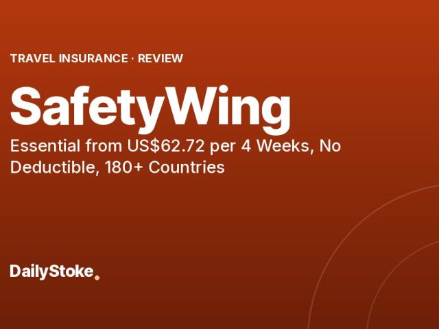 SafetyWing Review: Essential from US$62.72 per 4 Weeks, No Deductible, 180+ Countries