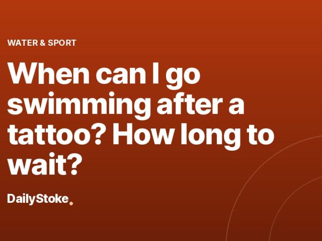 When can I go swimming after a tattoo? How long to wait?